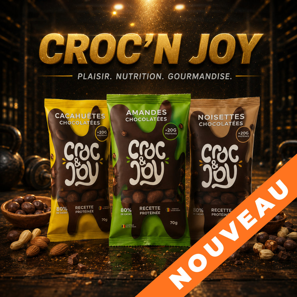 Croc'n joy gamme de fruits secs enrobés de chocolat Belge