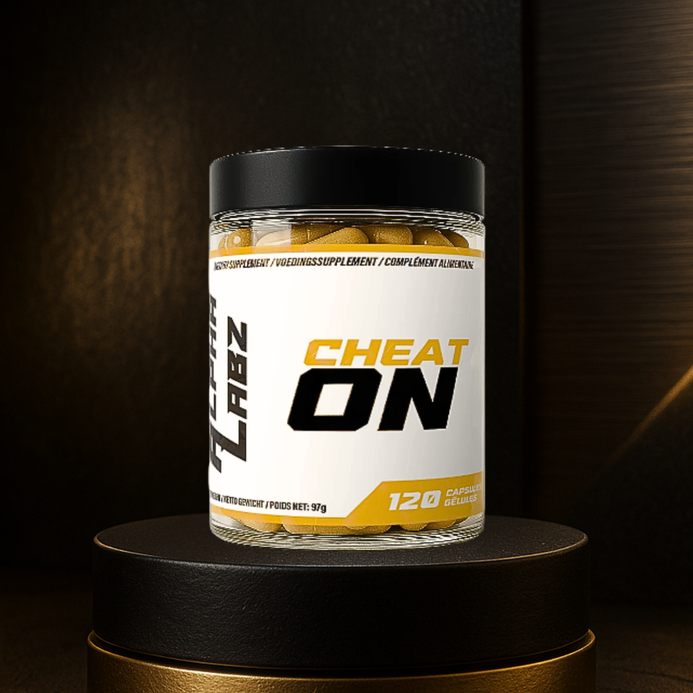 CHEAT ON AlphaLabz est une formule naturelle conçue pour soutenir la gestion des glucides, stabiliser la glycémie et optimiser l’utilisation des nutriments. Grâce au gymnema, à la berbérine, à la cannelle et au R-ALA, il aide à limiter les fringales et favoriser une meilleure composition corporelle.