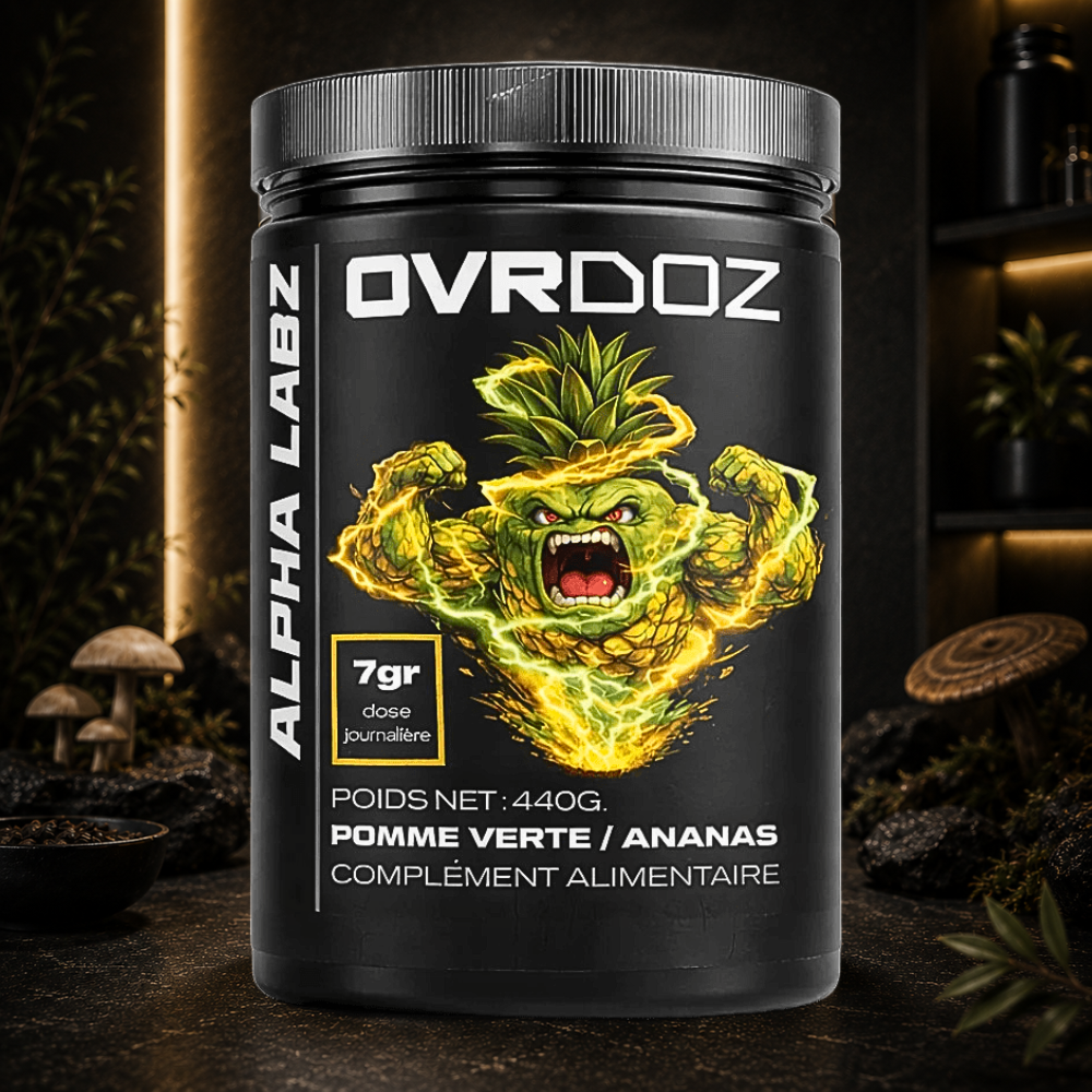Méta-description SEO

OVRDOZ™ Alpha Labz associe citrulline, glycérol, tyrosine, Pycnogenol® et caféine pour accompagner la préparation à l'effort, le focus et les sensations avant l'entraînement.