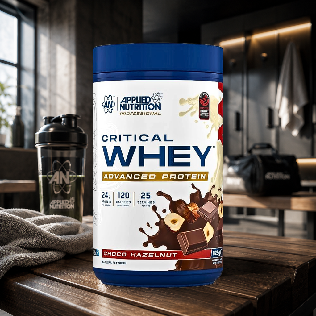 Whey protéine multi-sources avec 24 g de protéines par dose. Soutient récupération, développement musculaire et apports protéiques quotidiens.
