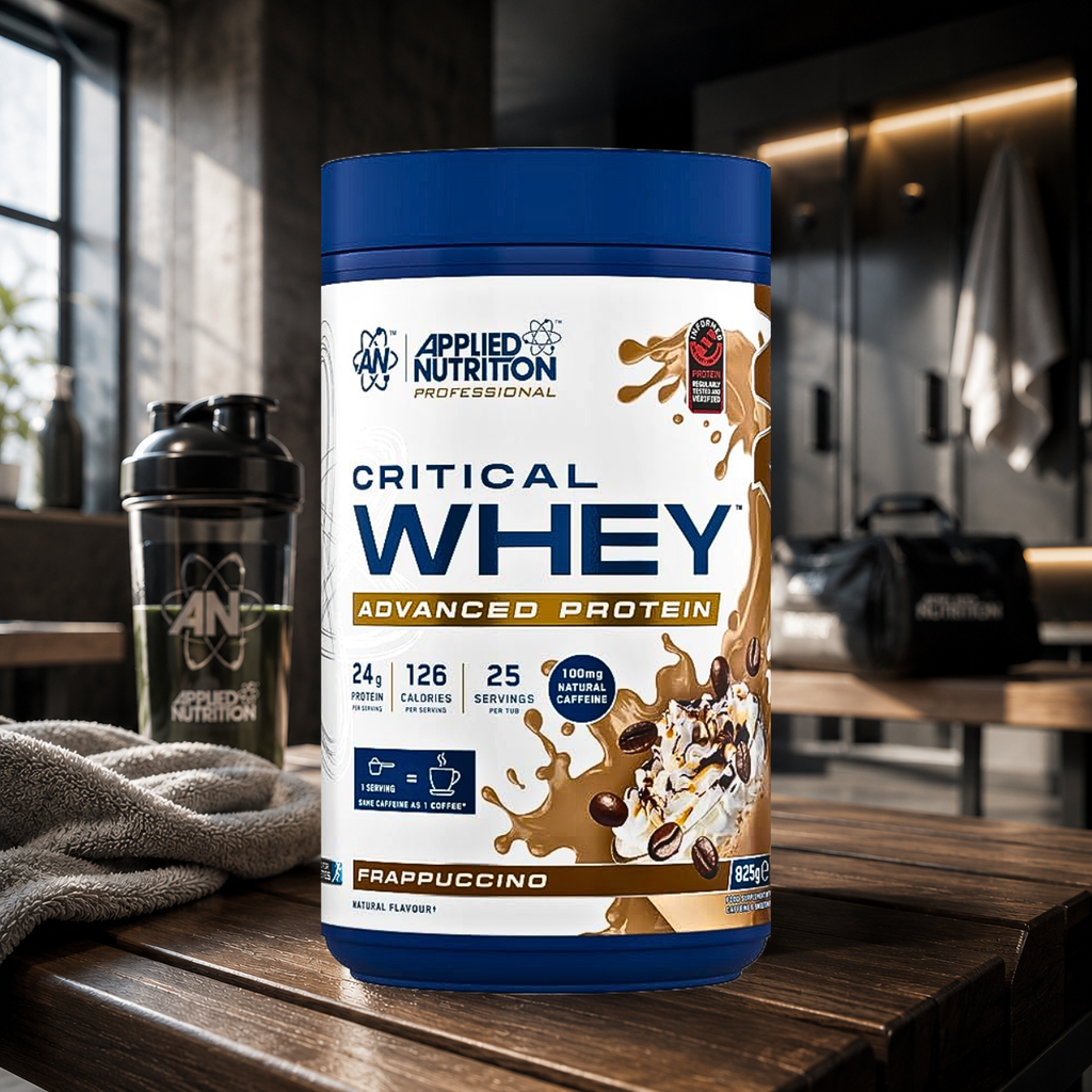 Whey protéine multi-sources avec 24 g de protéines par dose. Soutient récupération, développement musculaire et apports protéiques quotidiens.
