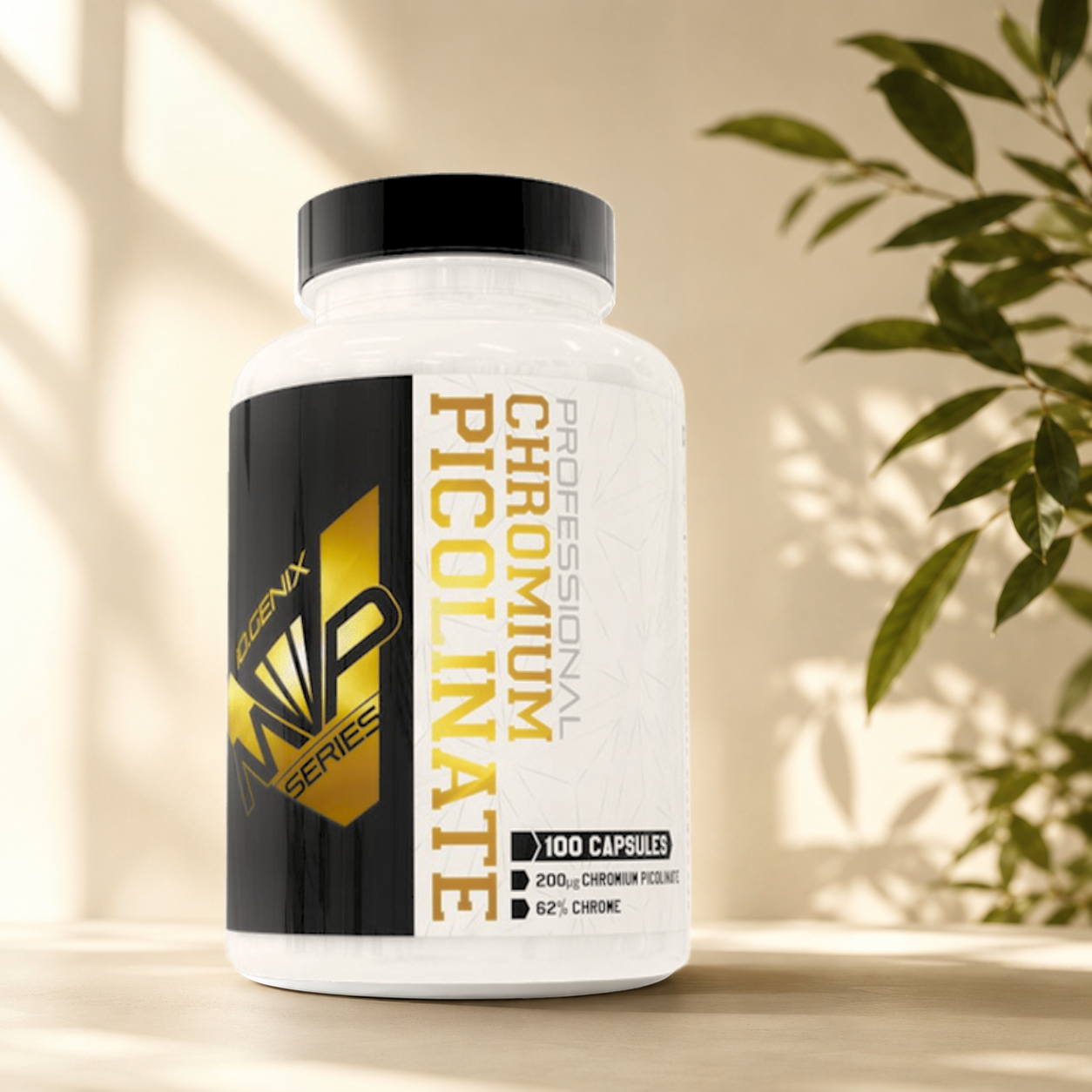 **Chromium Picolinate** **IO.GENIX** apporte 200 µg de chrome sous forme hautement biodisponible pour soutenir une glycémie normale, la sensibilité à l'insuline, le métabolisme des glucides et la gestion des fringales sucrées.
