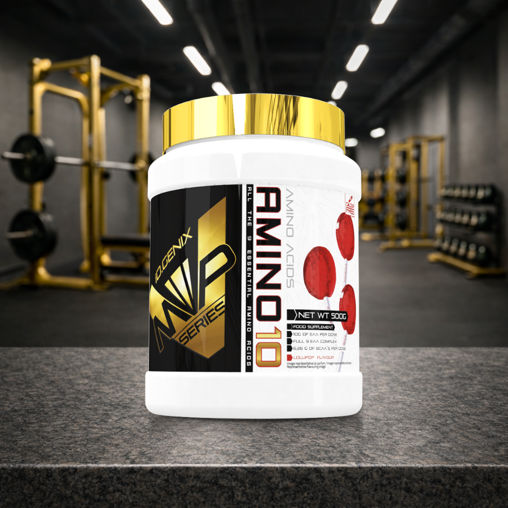 EAA avec BCAA et vitamine B6 pour sportifs. Soutient récupération, synthèse protéique et maintien musculaire autour de l’entraînement.