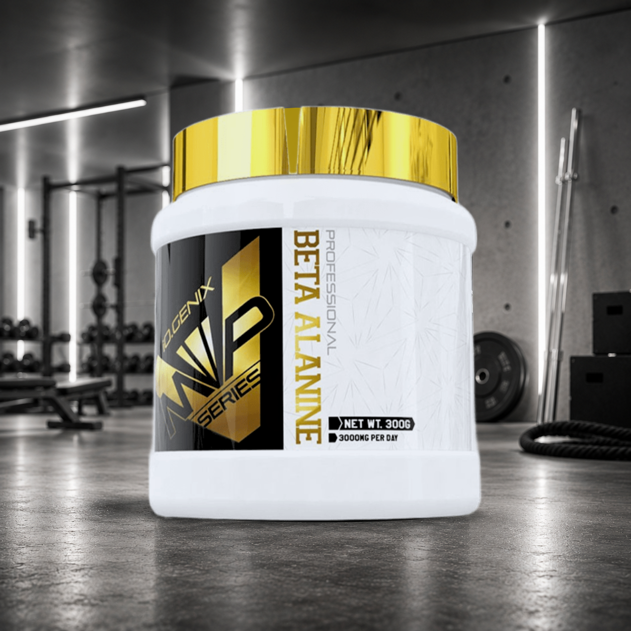 Beta-Alanine IO.GENIX augmente les réserves de carnosine musculaire pour retarder la fatigue, améliorer l'endurance et optimiser les performances en musculation, CrossFit, Hyrox et sports de haute intensité.
