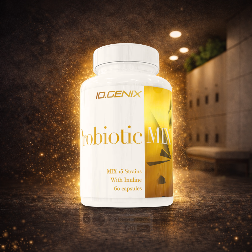 Probiotiques multi-souches avec inuline pour soutenir microbiote, digestion et immunité. Améliore assimilation et confort intestinal.