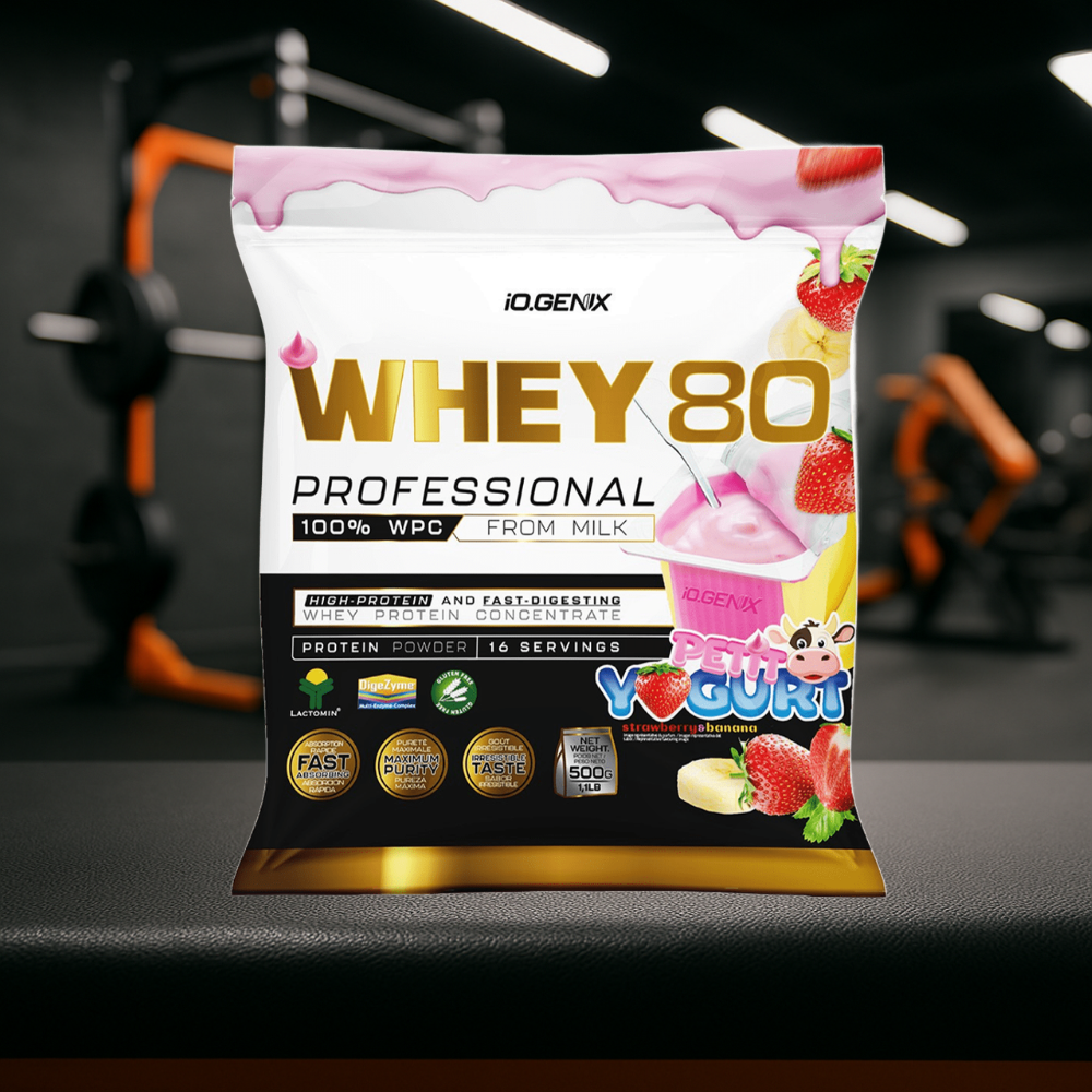 Whey 80 Professional IO.GENIX est une whey concentrée de qualité Lactomin® avec 82 % de protéines. Riche en BCAA et enzymes digestives, elle favorise la prise de masse, la récupération et la performance, tout en offrant une excellente assimilation pour les sportifs exigeants.